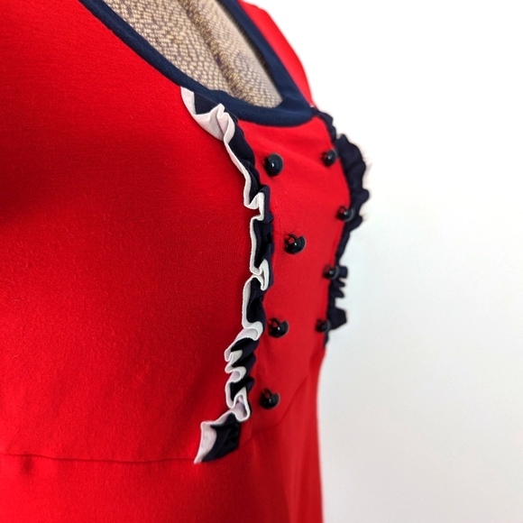 Annie 50 red rockabilly dress in size medium - Picture 6 of 9